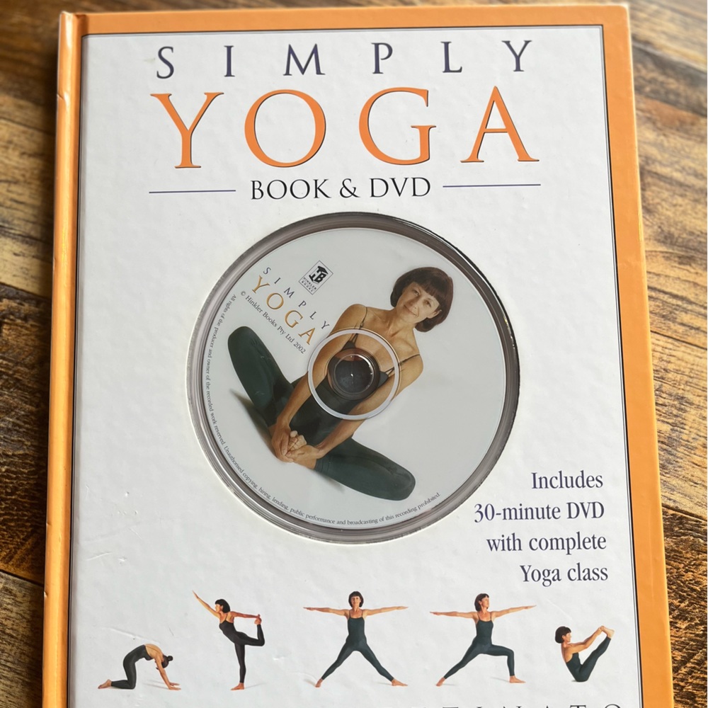 SIMPLY YOGA 30 MINUTE DVD AND HARD COVER BOOK COMPLETE YOGA CLASS